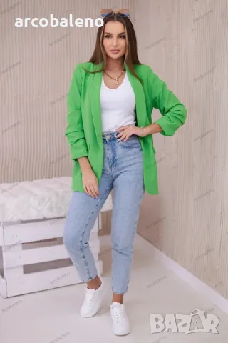 Елегантно дамско сако с ревери, 15цвята , снимка 12 - Сака - 48813882