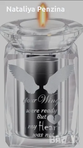 Малка урна Ангелски крила, снимка 6 - Статуетки - 48420319