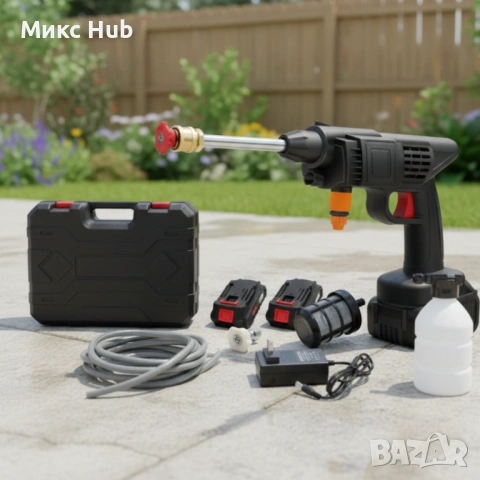 Акумулаторна водоструйка с 2 батерии 48V 8ah 30 bar