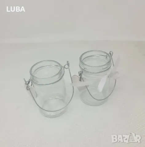 комплект стъклени буркани за чаени свещи, снимка 4 - Декорация за дома - 48482550
