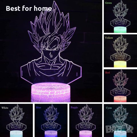3D аниме лампа с Shen- мулти цветове