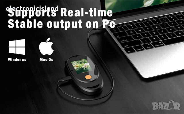 Ръчен цифров микроскоп с 2.0" цветен IPS екран, лупа за деца, 500x увеличение, 8х LED светлини, USB, снимка 6 - Друга електроника - 52669700