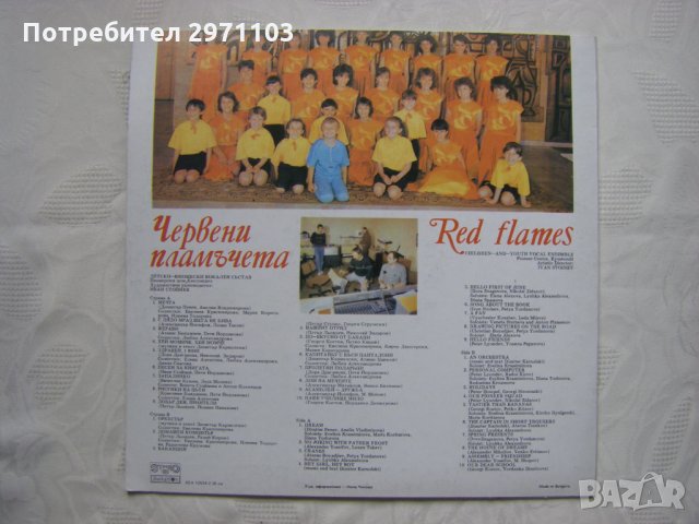 ВЕА 12524 - Червени пламъчета: детско-юношески вокален състав при Пионерския дом гр. Кюстендил, снимка 4 - Грамофонни плочи - 35141493