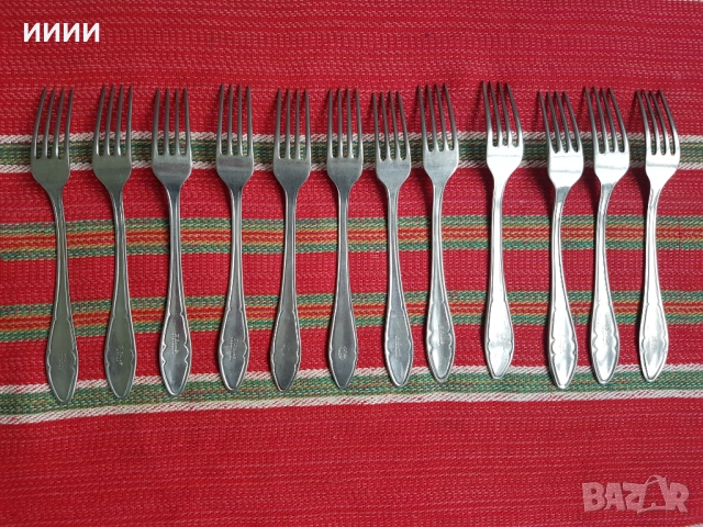 Прибори вилици 12 бр, снимка 2 - Прибори за хранене, готвене и сервиране - 52343378
