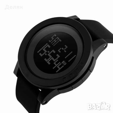 Мъжки електронен часовник, черен, масивен, DUAL TIME, снимка 6 - Мъжки - 28342082
