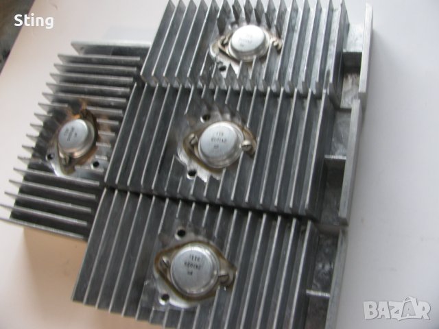 Яки  Транзистори  2N 3055  с  Масивни  Радиатори  Отлични, снимка 2 - Ресийвъри, усилватели, смесителни пултове - 44101083