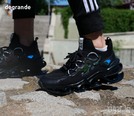 Мъжки спортни маратонки Y33 Черно размери 36 37 38 39 41 43, снимка 3 - Маратонки - 51610844