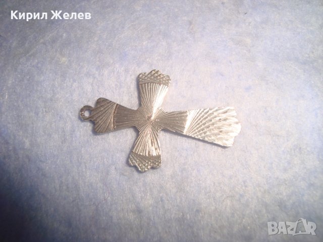 СТАРО РЕЛЕФНО СРЕБЪРНО КРАСИВО КРЪСТЧЕ НАГРЪДНО 27245, снимка 6 - Антикварни и старинни предмети - 36852373