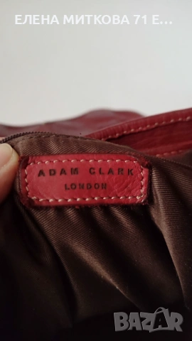 Раница от дебела естествена кожа в тъмно червен цвят, снимка 7 - Раници - 53122941
