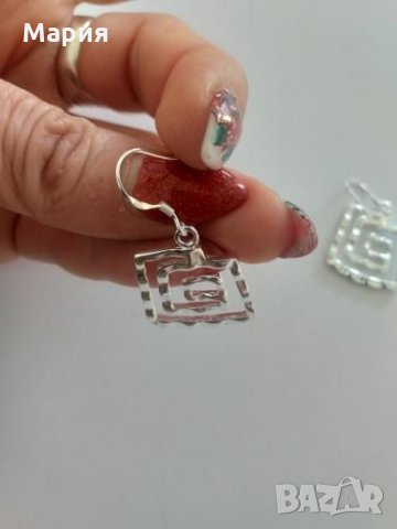 Сребърни обеци , снимка 3 - Обеци - 27632707