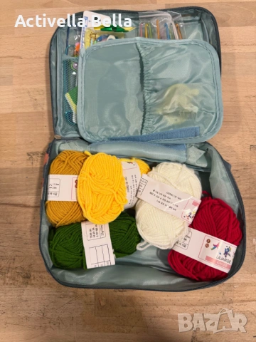 Комплект аксесоари за плетене, 58 части, алуминиеви куки – Пълен сет за начинаещи и напреднали, снимка 12 - Други - 52558373