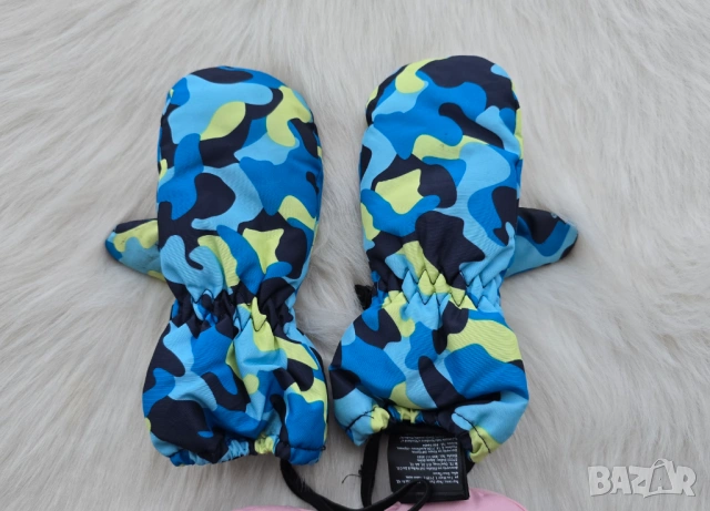 Детски ски ръкавици 6-8 години, снимка 3 - Шапки, шалове и ръкавици - 53137007