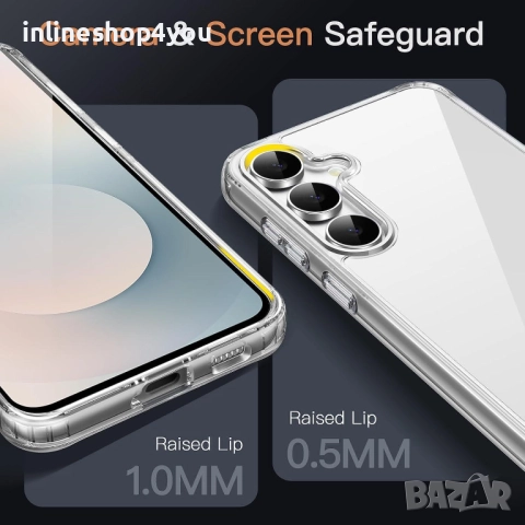 Прозрачен Кейс SPACE CASE за Samsung Galaxy S25 FE, снимка 5 - Калъфи, кейсове - 51896088