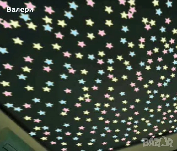 Светещи фигурки за стена – звезди и луни в цветен микс, снимка 8 - Детски нощни лампи - 53206201