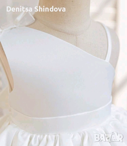 Детска официална бяла рокля, снимка 6 - Бебешки рокли - 51670514