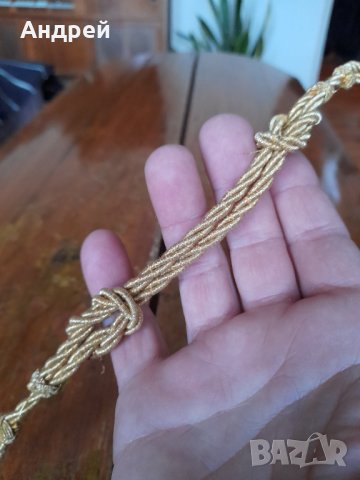 Стар шнур за фуражка, снимка 4 - Антикварни и старинни предмети - 43791688