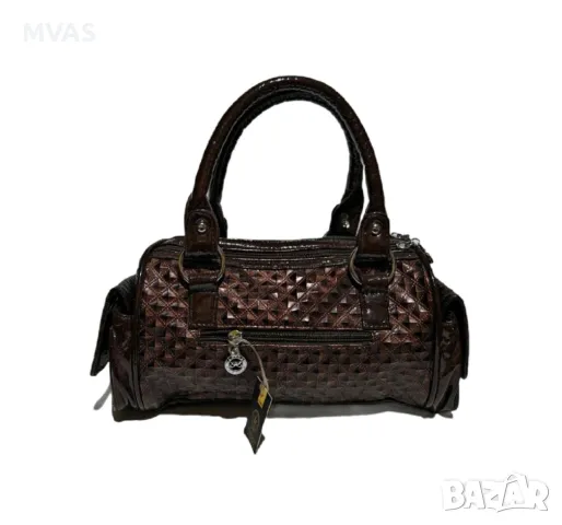 Нова дамска кафява лачена чанта за ръка с етикети есенна чанта , снимка 2 - Чанти - 48262694