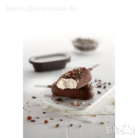 Комплект форми за сладолед на клечка Lekue 4 броя, с капачета, снимка 3 - Форми - 50554092