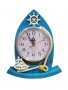Часовник, Лодка, Настолен, Дървен, Син, 22х18 см, снимка 1 - Морски сувенири - 37953937