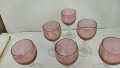 Стари чаши цветно калиево стъкло, снимка 7