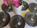 Десертни ръчно рисувани чинии 6 броя -40лв ,налични, снимка 1 - Декорация за дома - 38091904