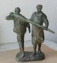 Работници, статуетка, фигура, пластика, патина, надпис и  спортист с бухалка, снимка 9