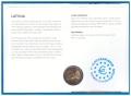 2 ЕВРО 2014 В НУМИЗМАТИЧЕН ПЛИК (NUMISBRIEF) - ЛАТВИЯ, снимка 5