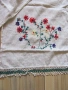 Кърпа, месал, ръчна бродерия и дантела, 144х30см., снимка 2
