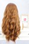 Дълга на вълни светлокестенява перука с бретон Мег, снимка 6