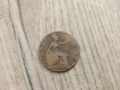 Монета 1923 Великобритания 1/2 Half Penny King George V, снимка 1