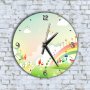 Стенен Часовник - Анимиран Свят Сърчица Дъга, снимка 1 - Стенни часовници - 43365157