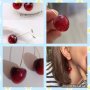 🍒Нови обеци черешки. Изключително атрактивни. Иде ти да ги изядеш 🙂 Като истински. 15 лв/ Еконт🍒 С т, снимка 3