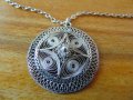 Стар сребърен медальон филигран, снимка 2