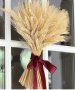 Сноп 10 бр натурален цветен житен клас за украса декорация аранжиране жито овес, снимка 1 - Изкуствени цветя - 26895001