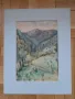 Много красив акварел, пейзаж., снимка 1