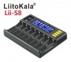 LiitoKala Engineer Lii-S8 Професионално Смарт Универсално Зарядно за 10 х Броя Акумулаторни Батерии, снимка 11
