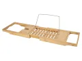  НОВИ! Бамбукова табла за вана регулируема от 70-104.5 см, снимка 2