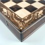 Дървен шах с табла + дървени фигури и пулове, 5 размера, 3 цвята, снимка 4