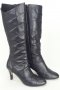 Високи Дамски Кожени Ботуши Ток Естествена Кожа с Цип и Подплата 38.5 39, снимка 5