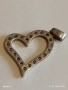 Сребърен медальон във формата на сърце ❤️ с инкрустирани кристали стил и елегантност 52754, снимка 8