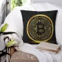 Калъфка за възглавница Биткойн 30 х 30 см Bitcoin, снимка 1