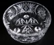 Фруктиера на крачета чешки кристал Бохемия, снимка 3