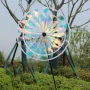 5948 Двойна градинска въртележка с отразяващи неонови цветове, 75 см, снимка 1