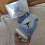 Nike Air Jordan 4 Retro University Blue Unc размер 44 номер нови обувки Кецове оригинални , снимка 10
