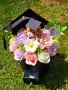 Тематични букети със сапунени цветя и плюшено мече за абитуриенти /абсолвенти, снимка 1
