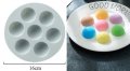 7 вида топка полу кръг силиконов молд форма бонбони фондан декор торта гипс украса, снимка 1 - Форми - 27454383