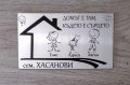 Нов модел :) Семейна табела за врата , снимка 1 - Декорация за дома - 28725253