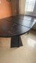Черна дървена трапезна маса (150 см) и 4 стола, снимка 8