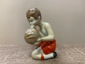 Статуетка „Млад футболист“. Порцелан. СССР. Полонски ЗХК., снимка 3