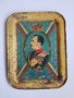  Стар военен поднос с Цар Борис в униформа, снимка 1 - Антикварни и старинни предмети - 32470609